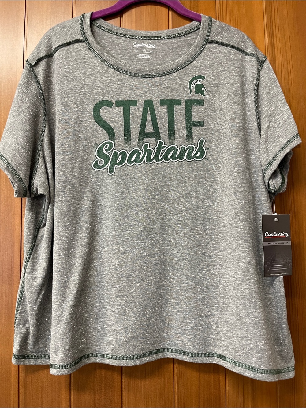 Michigan State Spartans Women’s 3XL T-Shirt NWT